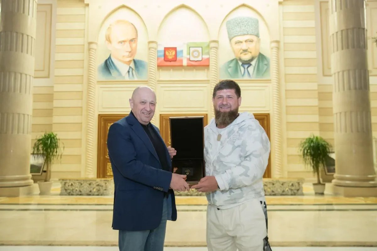 Prigozhin and Kadyrov / Kadyrov on Telegram