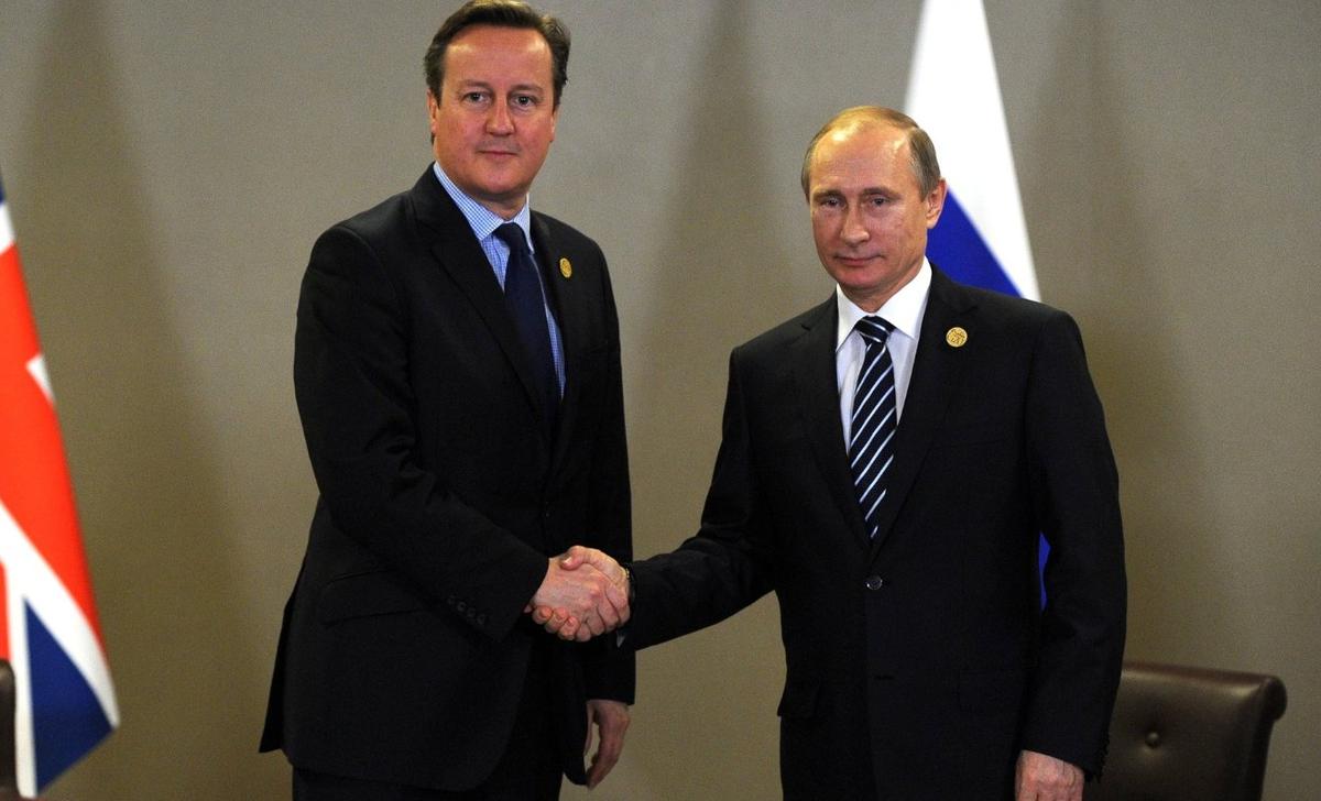 Кэмерон и Путин на встрече в 2015 году. Фото:  Кремль
