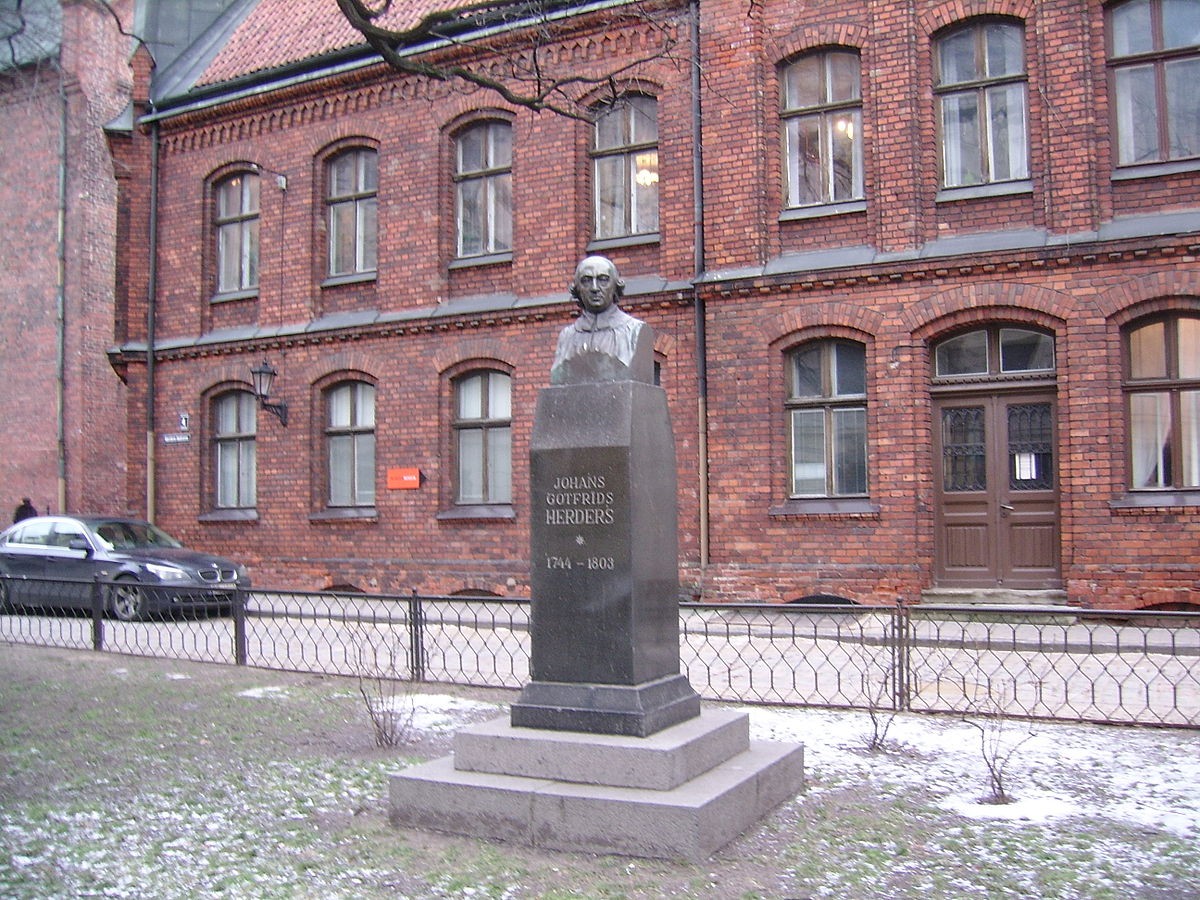 Памятник Гердеру в Риге. Фото: Wikimedia
