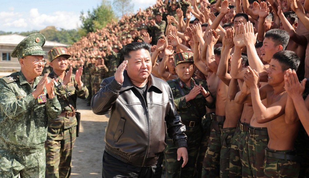 North Korean leader Kim Jong Un inspecting a training base at an undisclosed location in North Korea, 2 October 2024. Photo: EPA-EFE/KCNA