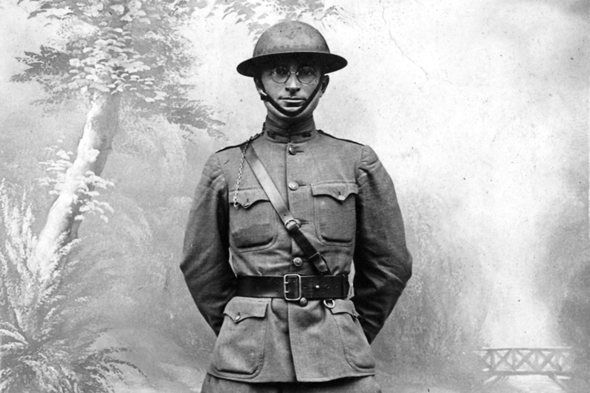 Открытка с фотографией Гарри Трумэна, сделанной во Франции во время Первой мировой войны, приблизительно 1918 год. Фото:  Harry S. Truman Library & Museum