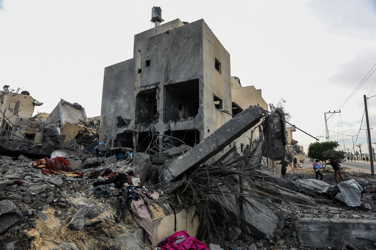 Разрушения в Газе после ответного удара Израиля. Фото: Abed Rahim Khatib / Anadolu via Getty Images