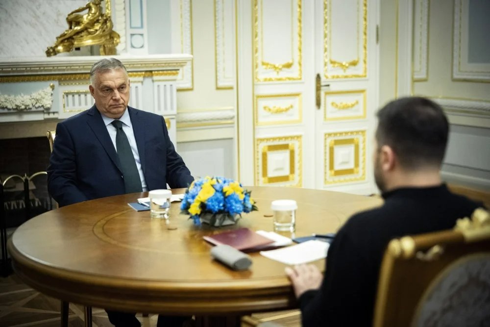 Viktor Orbán and Volodymyr Zelensky. Photo: Zoltan Fischer / Hungarian PM press office handout