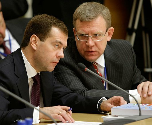 Алексей Кудрин и Дмитрий Медведев. Фото:  Wikimedia Commons , Kremlin.ru, CC BY 4.0