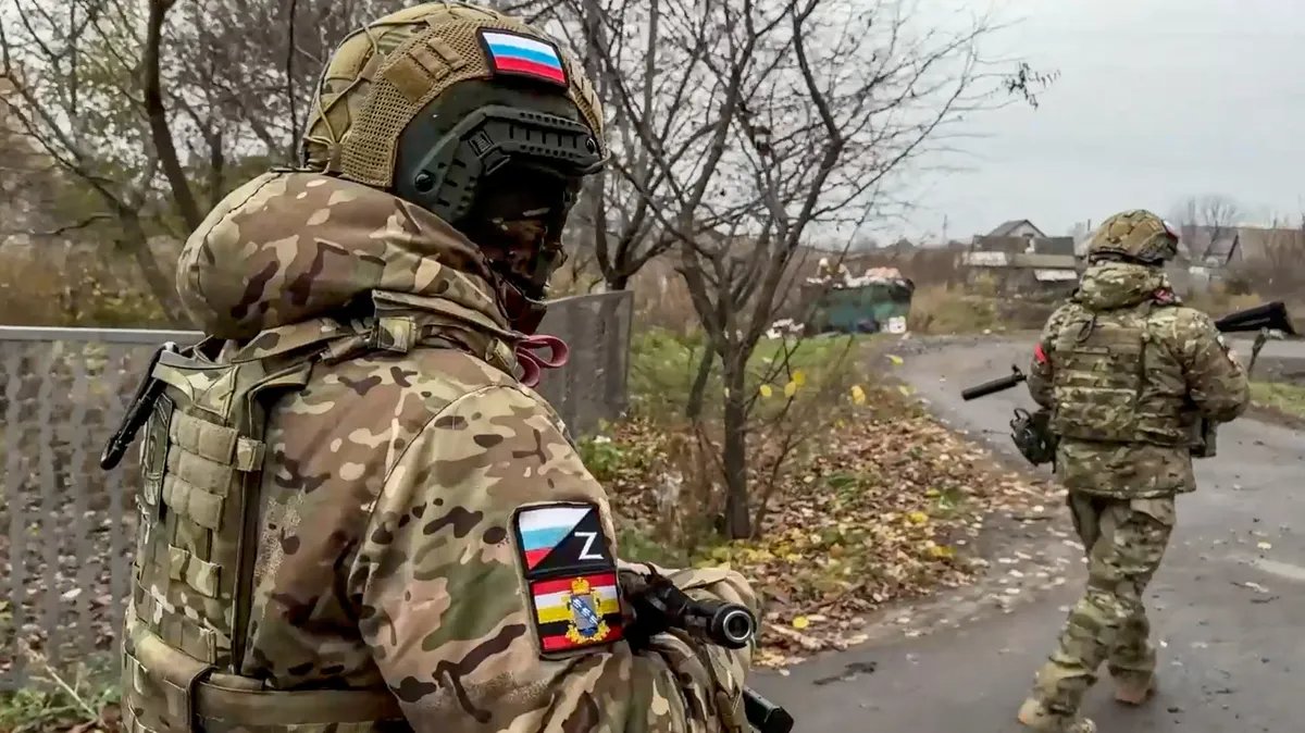 Russian troops on patrol in occupied Ukraine. Photo: EPA/EFE