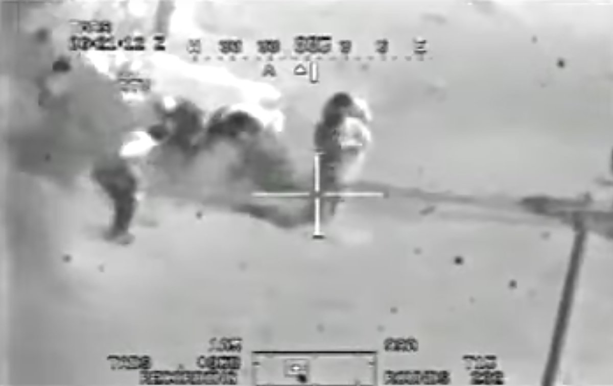 Кадр из видеозаписи, сделанной с американского военного вертолета. Источник: YouTube