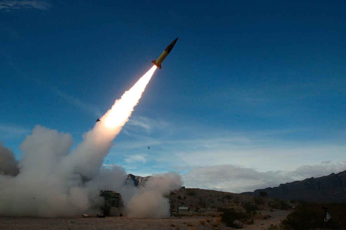 The MGM-140 Army Tactical Missile System (ATACMS) at the White Sands Missile Range, New Mexico, 14 December 2021. Photo: AP / TT NYHETSBYRÃN / John Hamilton