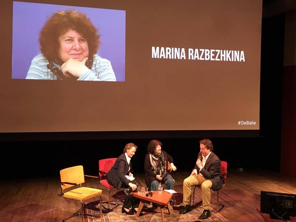 Марина Разбежкина на дебатах о документальном кино в Амстердаме, ноябрь 2016 года / Facebook