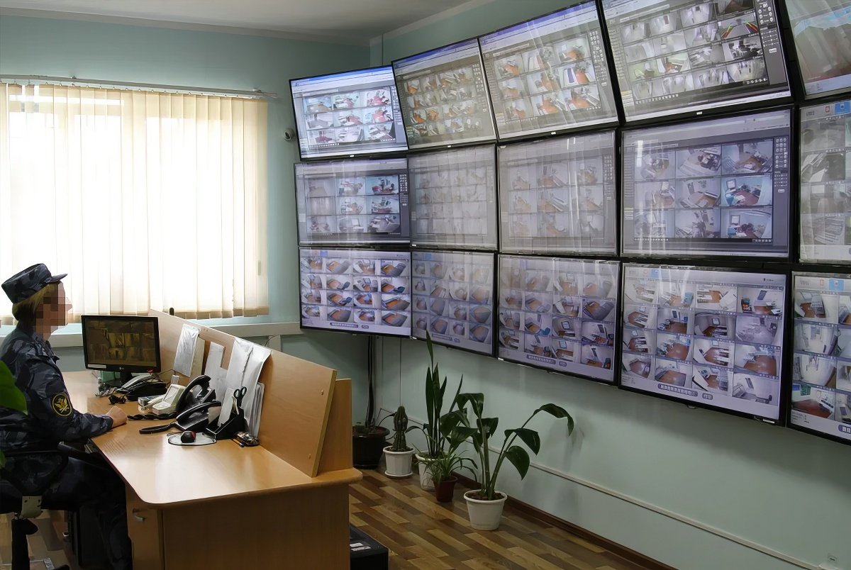 Команата наблюдения в колонии особого режима ИК-6 в Мордовии. Фото: пресс-служба УФСИН России по Республике Мордовия