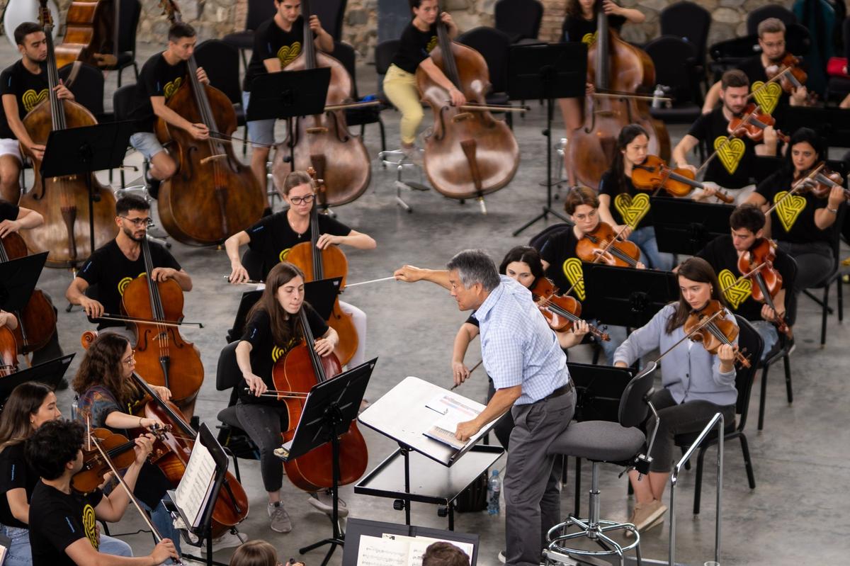 The festival’s youth orchestra. Photo: social media