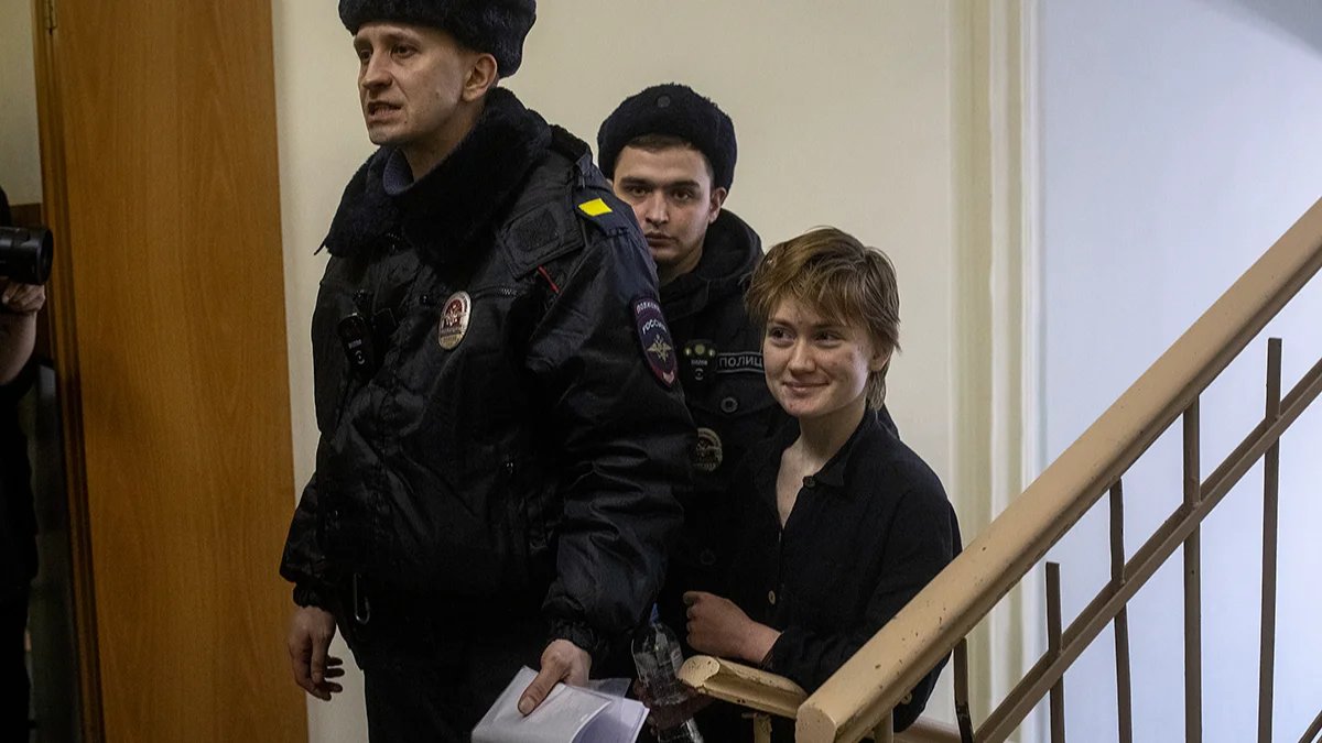 Daria Kozyreva in court. Photo: Dmitry Tsyganov