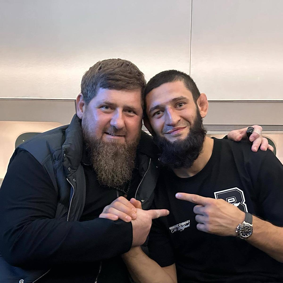 Чимаев с Кадыровым. Фото: khamzat_chimaev / Instagram