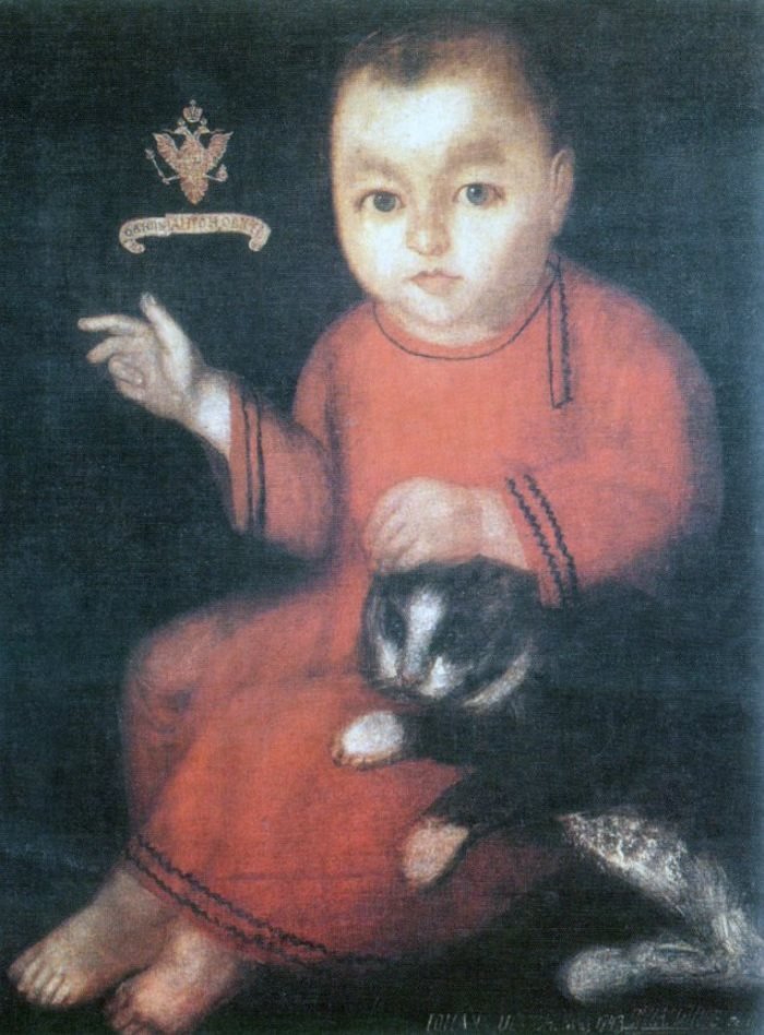 Иоанн Антонович в детстве (неизвестный художник, 1740-е). Источник: Wikimedia