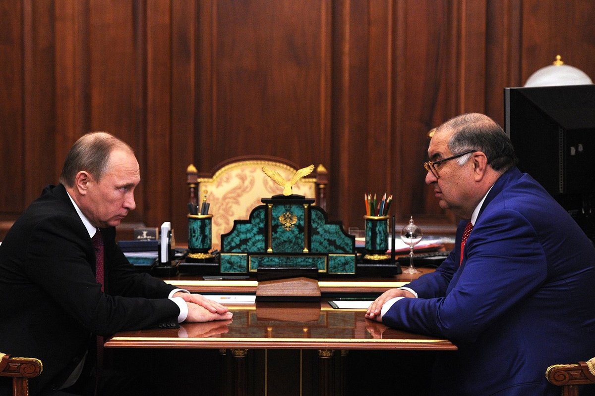 Алишер Усманов на встрече с Владимиром Путиным в Кремле, 10 декабря 2015 года. Фото: Kremlin