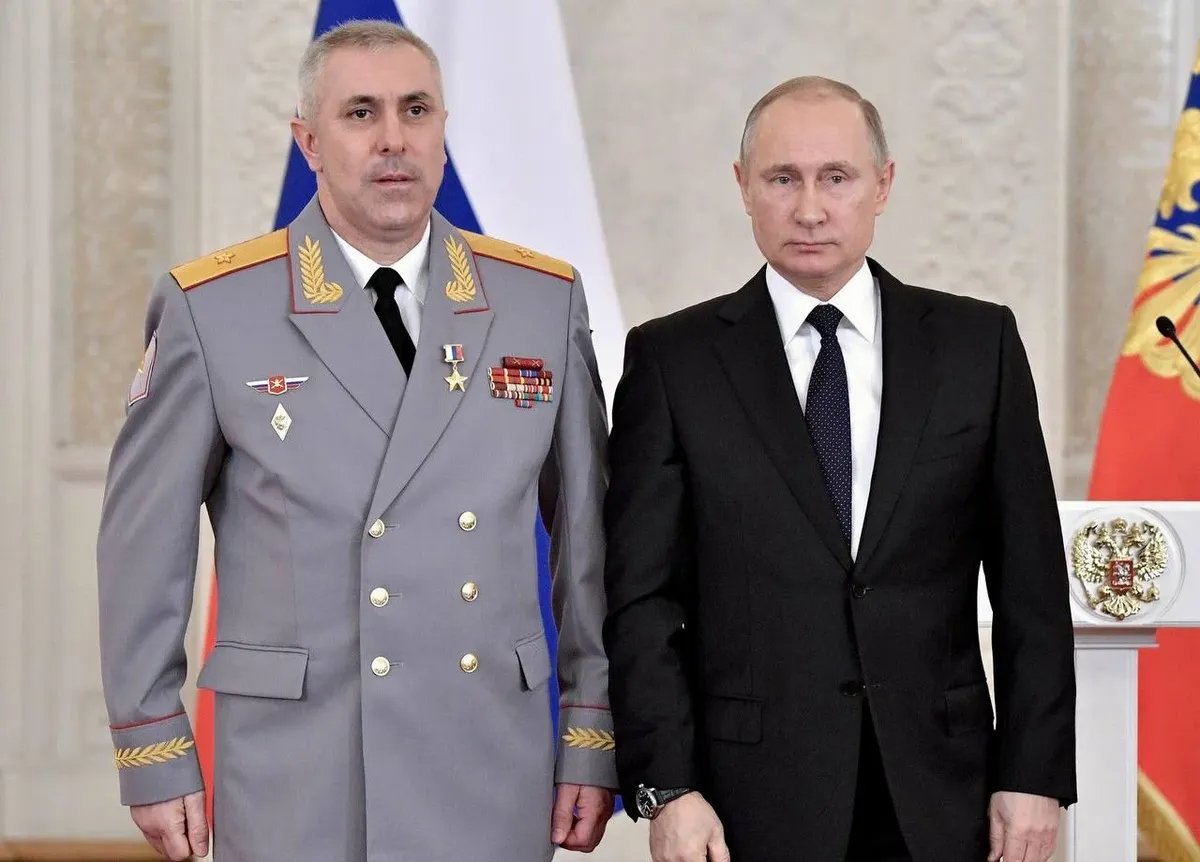 Photo: Rustam Muradov and Vladimir Putin / Source: Sergey Melikov' s Telegram channel