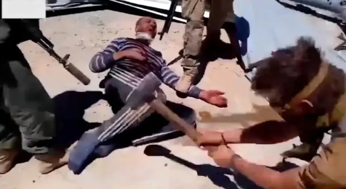 Скриншот из видео с пытками