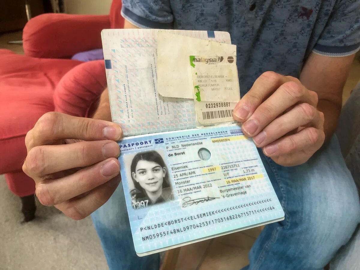 Elsemiek’s passport and boarding pass. Photo: Ekaterina Glikman