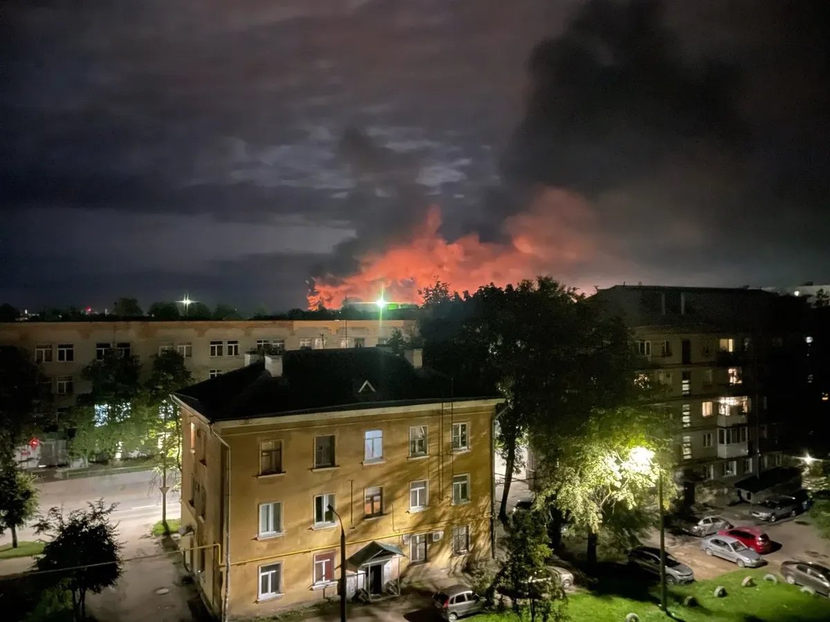 Последствия атаки на Псков. Фото: maxifednews