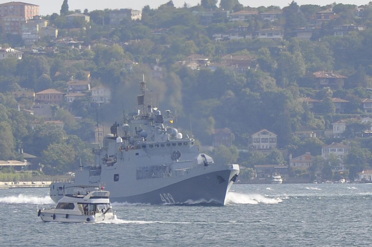 Russian warship Admiral Makarov Photo: Mohammed Gencebay Gur / Anadolu Agency / Getty Images
