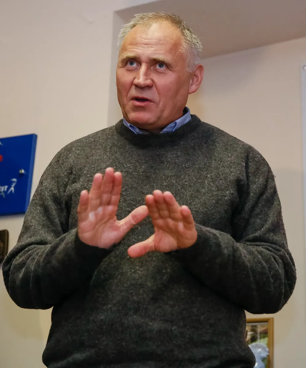 Mikalai Statkevich in 2015. Photo: EPA