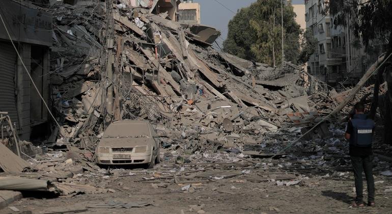 Последствия обстрелов по сектору Газа. Фото: БАПОР / М. Хиннави