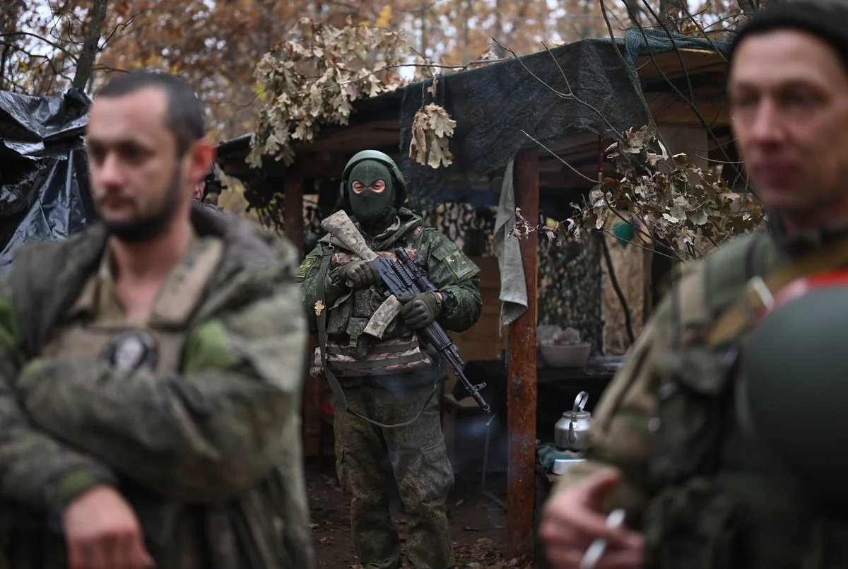 Russian servicemen in the Luhansk region, 25 October 2023. Photo: Stanislav Krasilnikov / Sputnik / Imago Images / SNA / Scanpix / LETA