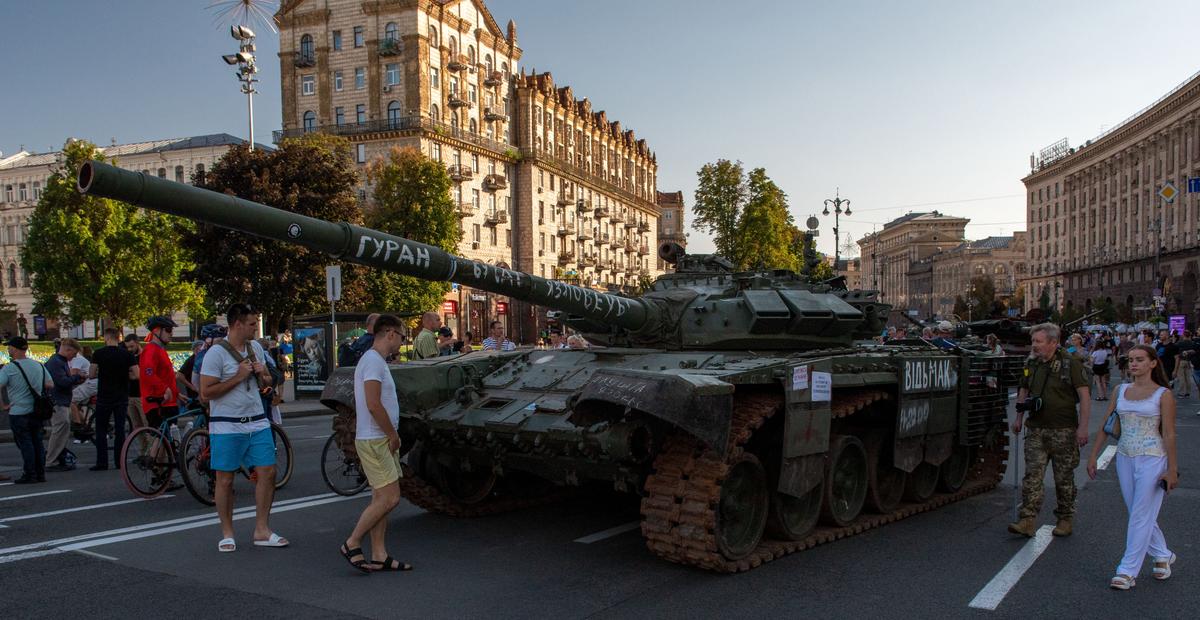 «Крещатик», Киев, 24 августа 2022 г. Фото: Йенс Альструп, специально для «Новой газеты. Европа»