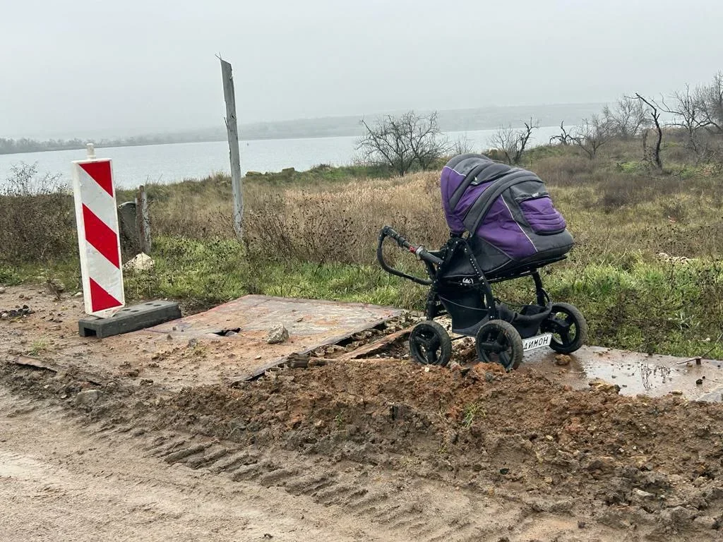 The bank of the Dnipro from the side of Kherson. Photo: Lidia Mikhalchenko, exclusively for Novaya Gazeta Europe