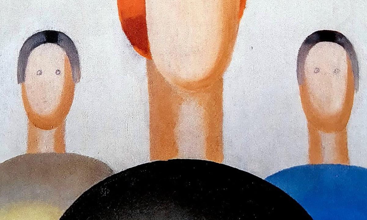 Фрагмент картины «Три фигуры» Лепорской. Фото: The Art Newspaper Russia