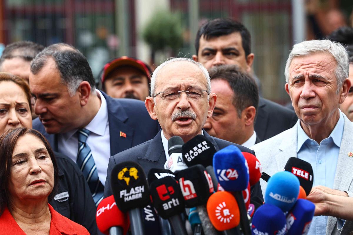 Кемаль Кылычдароглу в день второго тура президентских выборов в Турции, 28 мая 2023 года. Фото: EPA-EFE / SEDAT SUNA