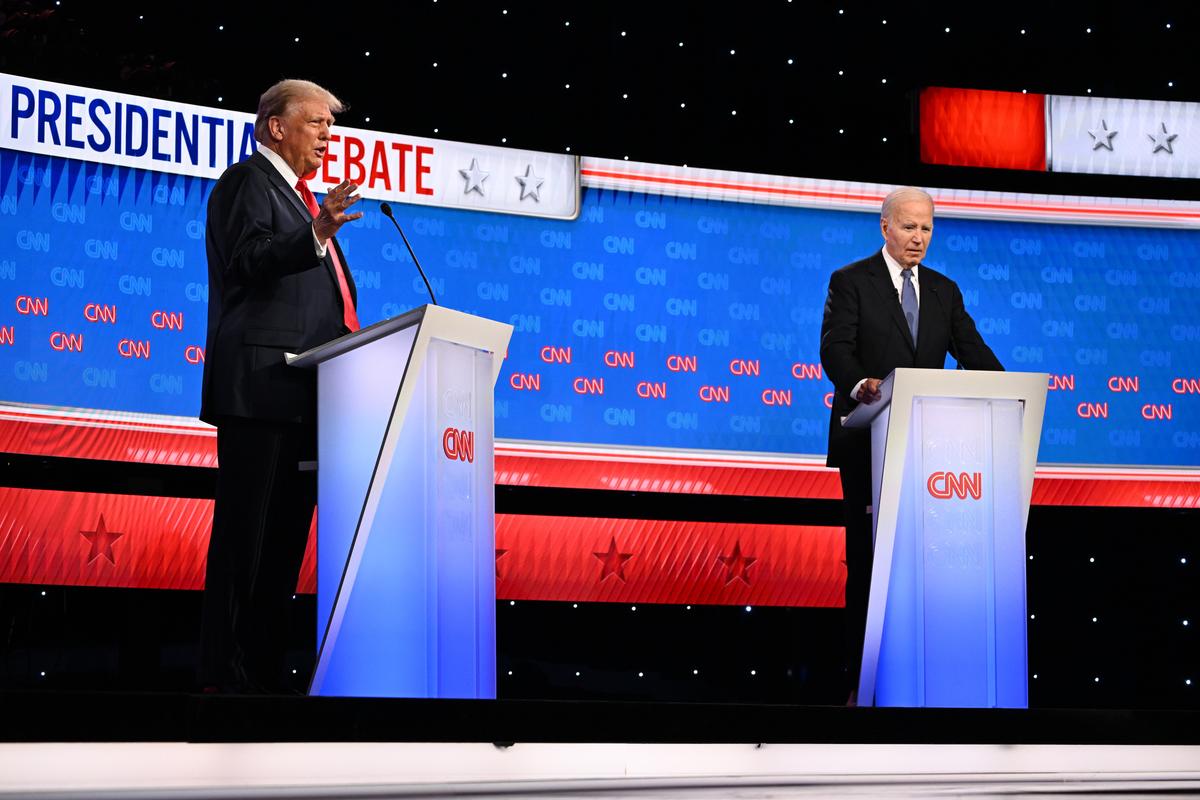 Первые предвыборные дебаты между Джо Байденом и Дональдом Трампом, фото: Will Lanzoni / CNN PHOTOS