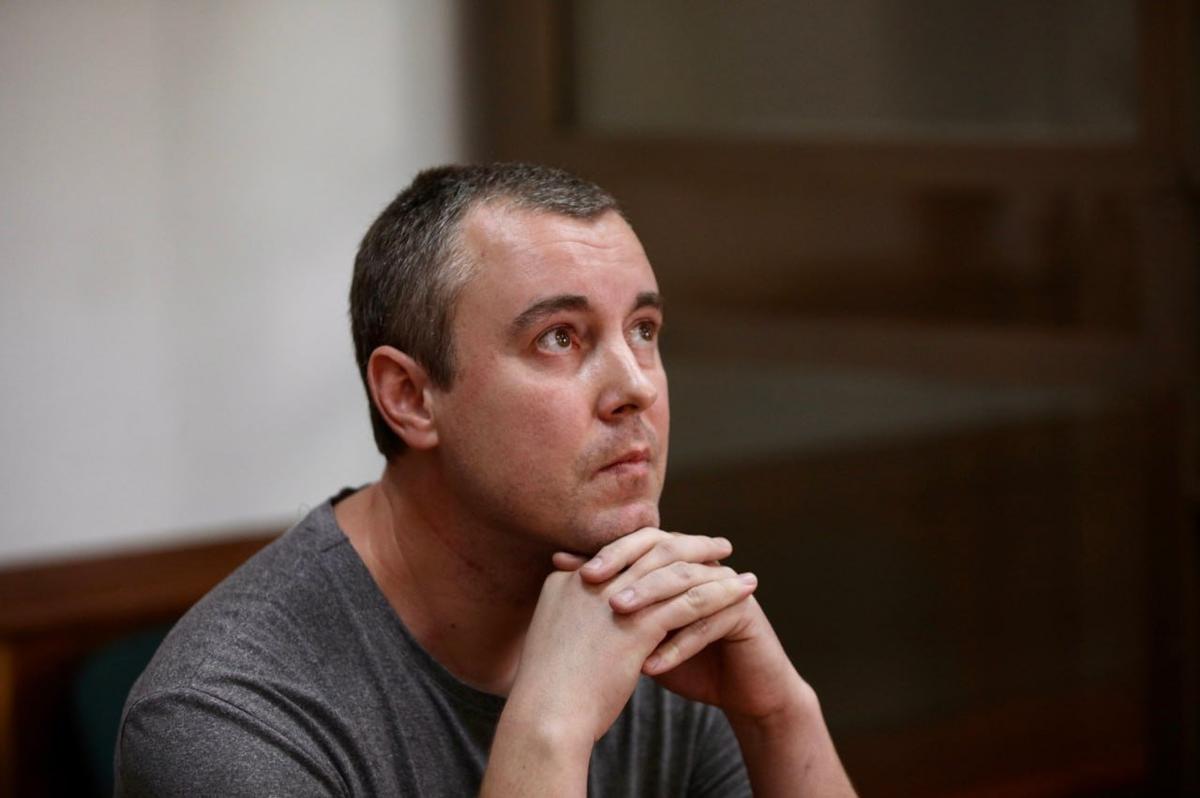 Yury Kokhovets in court. Photo: Mediazona