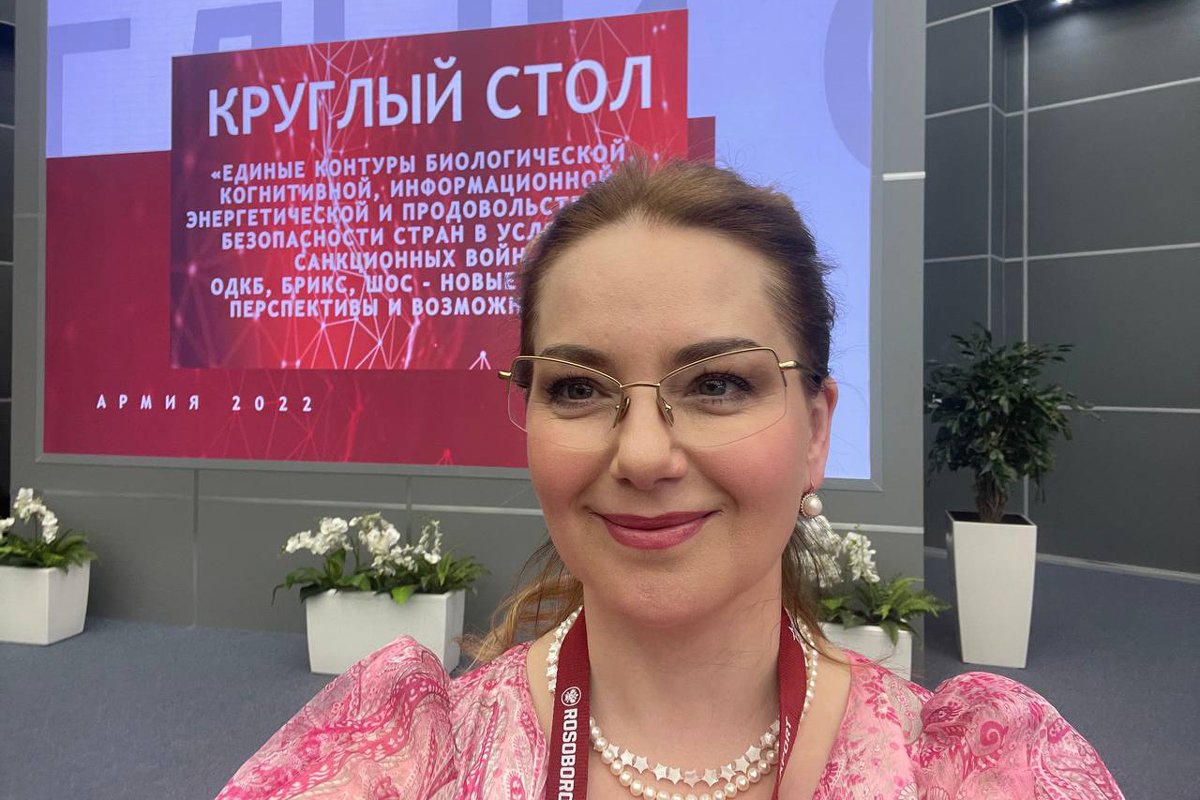 Ольга Будина на форуме «Армия 2022». Фото:  Telegram