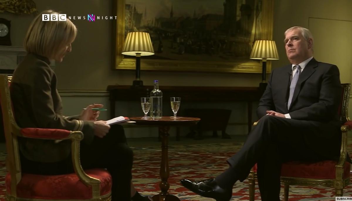 Интервью Принца Эндрю для телеканала BBC. Фото:  скрин видео