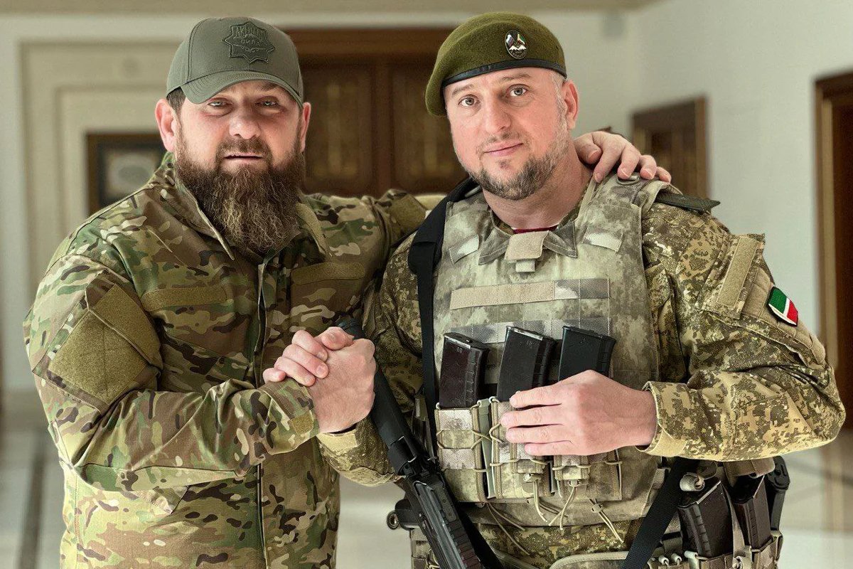 Ramzan Kadyrov and Apti Alaudinov in February 2023. Photo: RKadyrov_95 / Telegram
