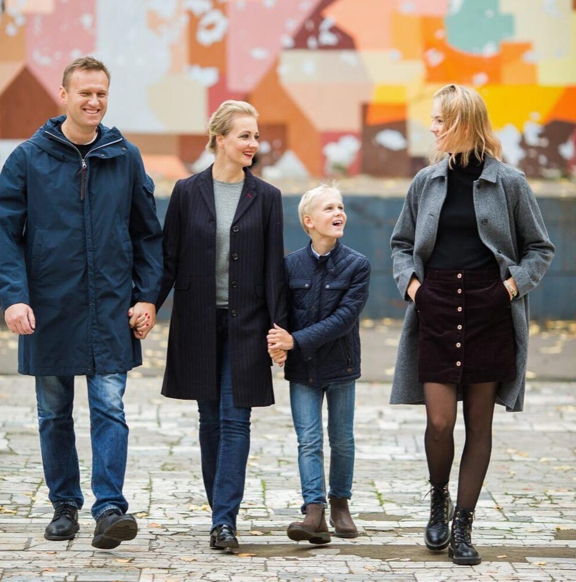 The Navalny family. Photo: Yulia Navalnaya’s Instagram