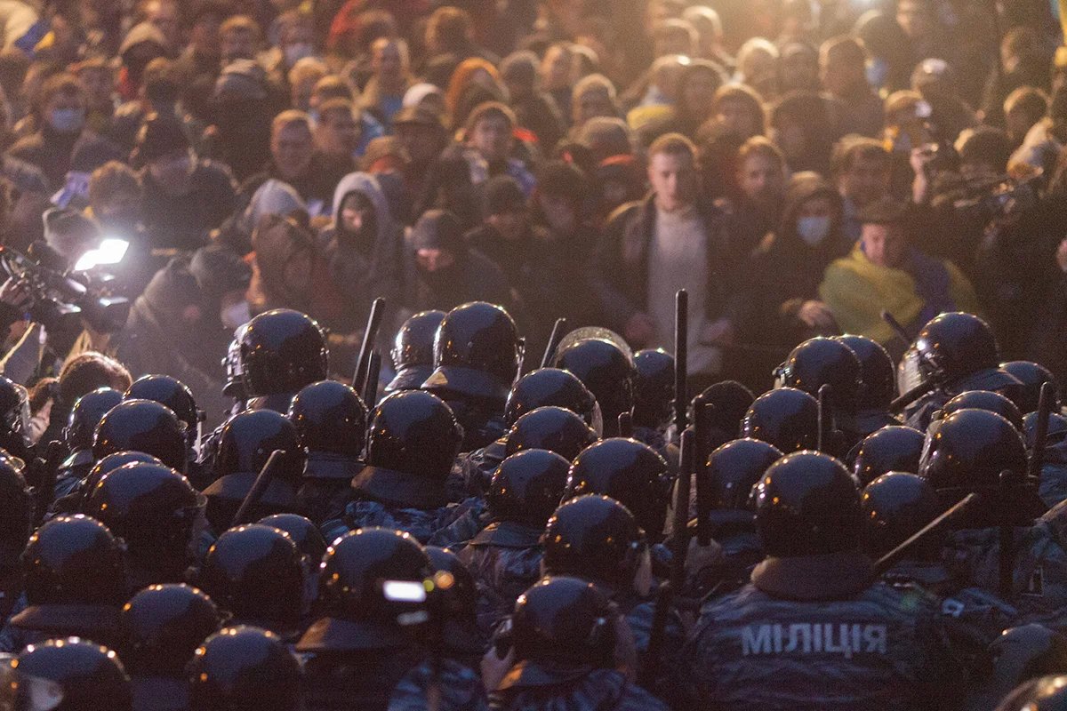 Anti-government protest in Kyiv, 24 November 2013. Photo: Iv Bogdan / NurPhoto / Corbis / Getty Images