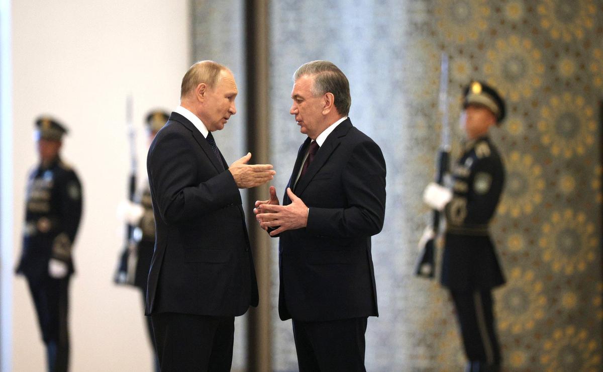 Владимир Путин и Шавкат Мирзиёев. Фото:  Президент России