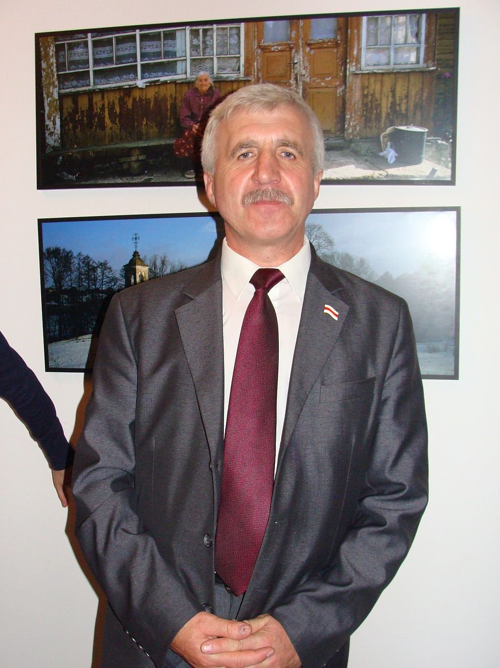 Григорий Костусёв, председатель партии Белорусский народный фронт. Фото: Wikipedia