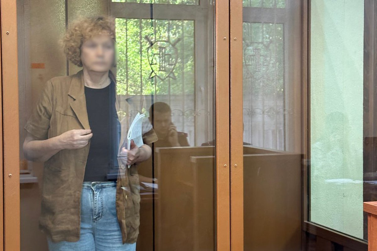 Мария Бонцлер после задержания в суде. Фото:  пресс-служба Калининградского областного суда