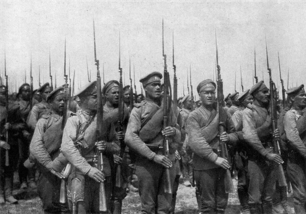 Русская пехота, 1917 год. Фото: George H. Mewes