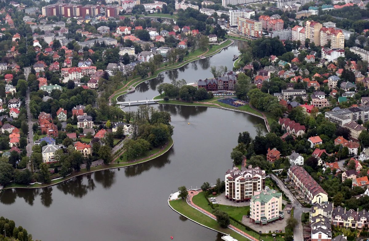 An aerial view of Kaliningrad, August 2017. Photo: Tatiana Zenkovich / EPA