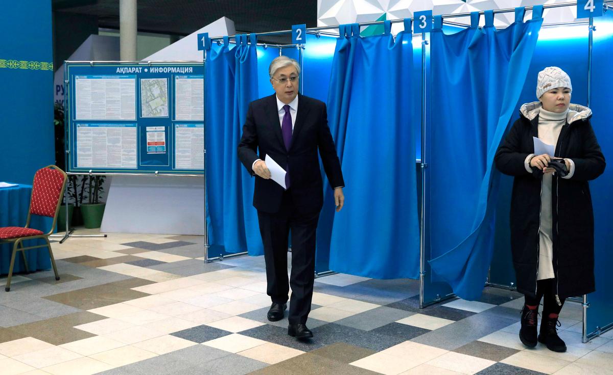 Токаев уже проголосовал. Фото: официальный сайт президента Казахстана