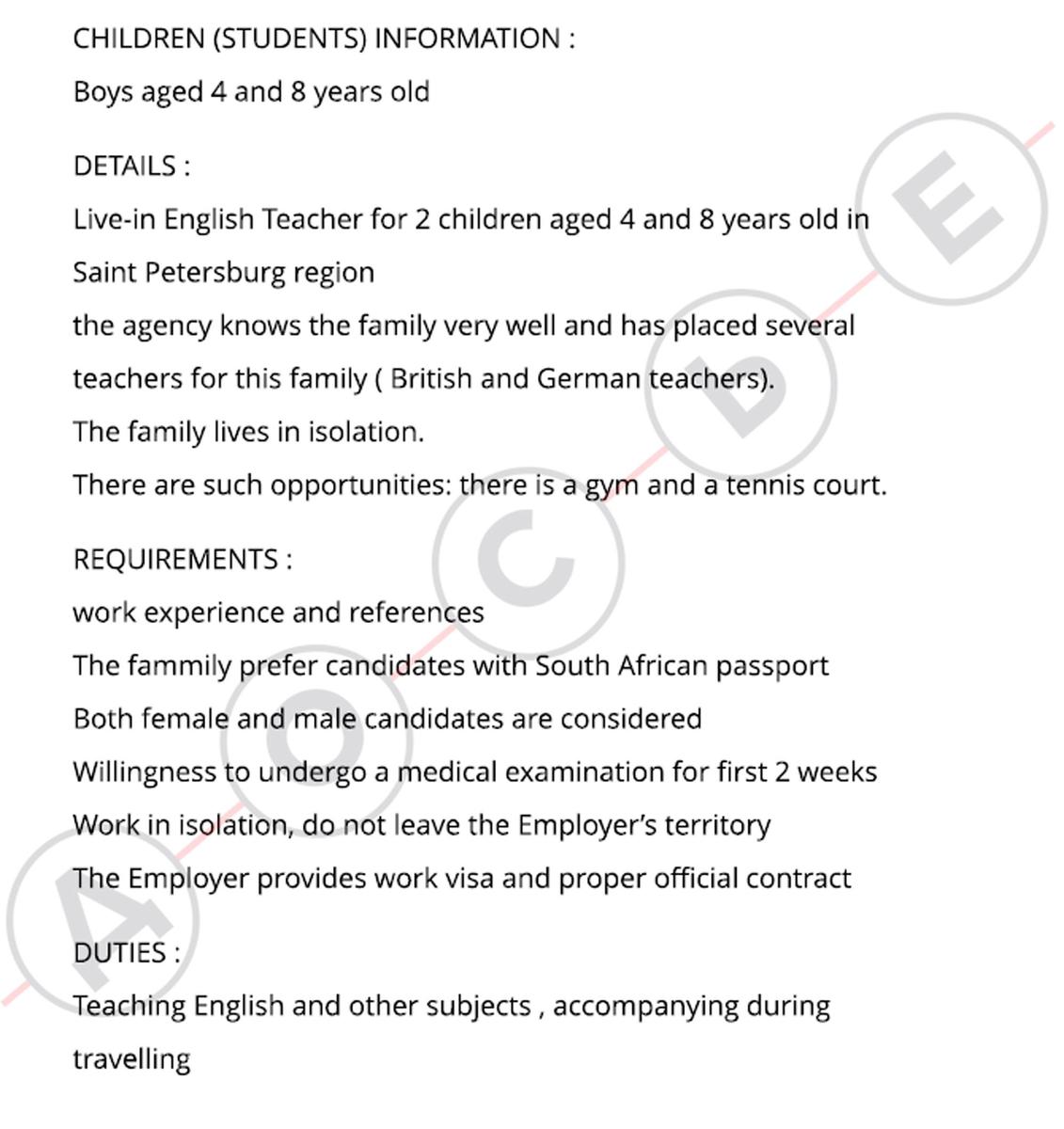 Screenshot: Dossier Center / englishnanny.org