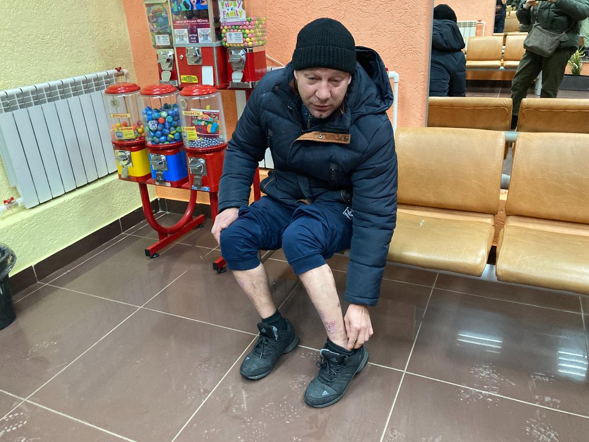 Mobilised Andrey in Mirny. Photo by Irina Tumakova, for Novaya Gazeta Europe