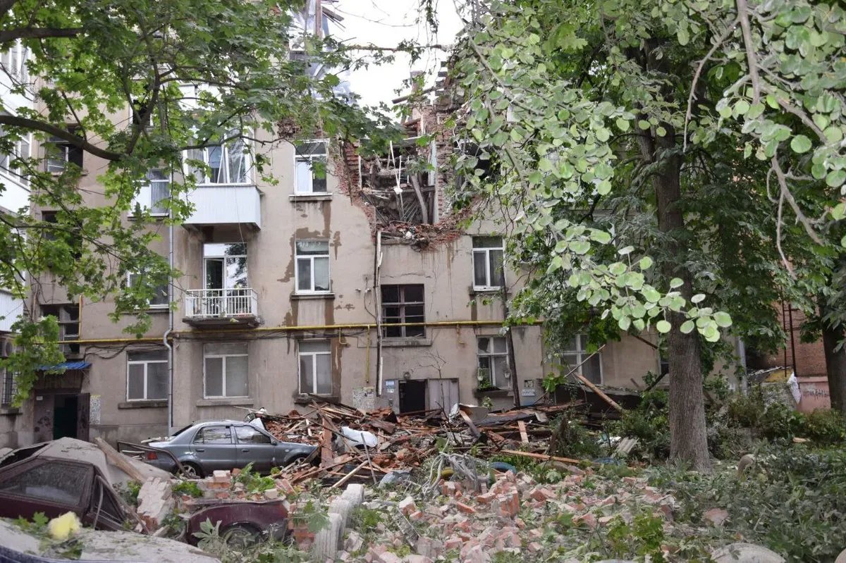 The aftermath of the Sumy attack. Photo: Sumy regional administration