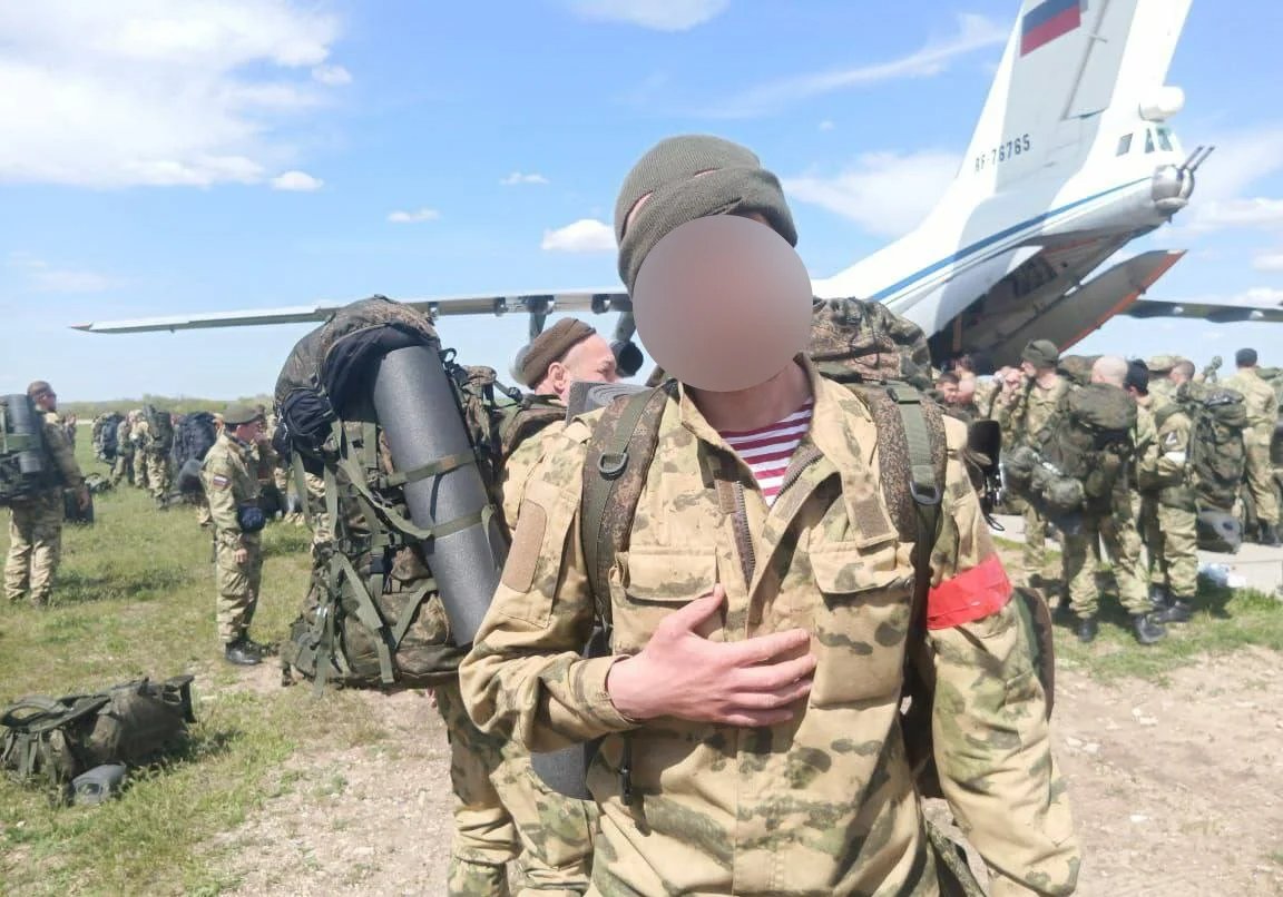 Alexander before the departure for Ukraine. His training took ten days.