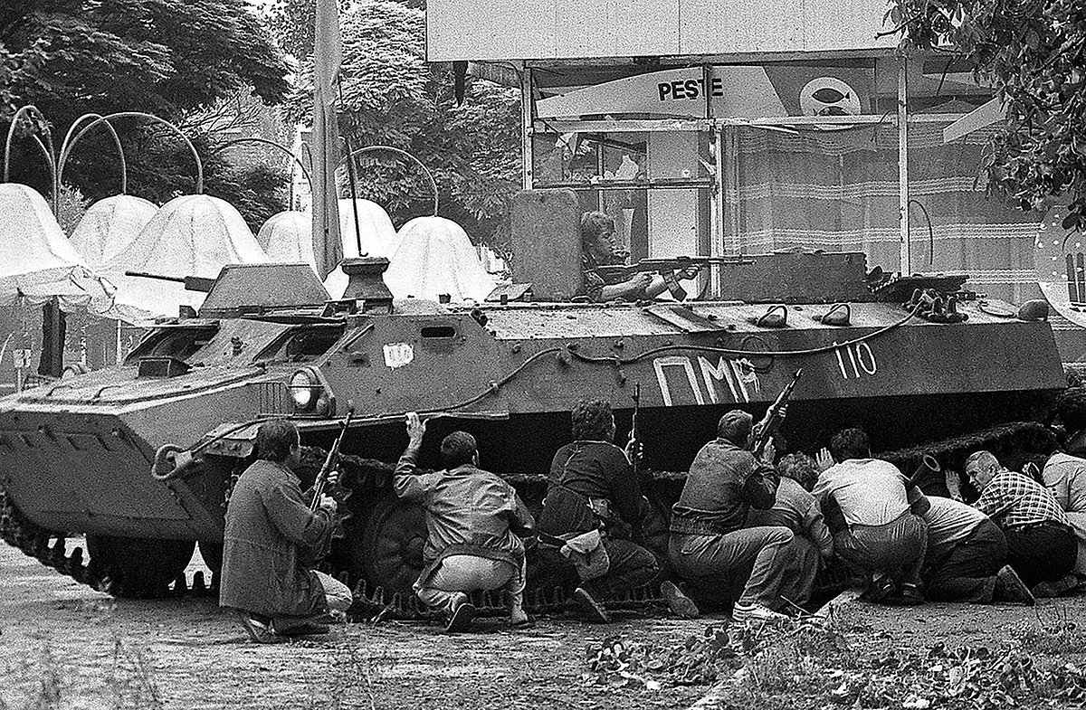 Приднестровский конфликт, битва за Бендеры, 1992. Архивное фото с сайта Wikipedia