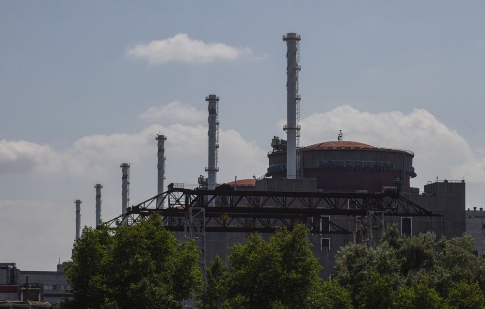 The Zaporizhzhia Nuclear Power Plant during an International Atomic Energy Agency visit in June. Photo: EPA-EFE/SERGEI ILNITSKY