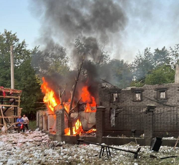 Последствия атаки в Запорожье. Фото: Куртев/Telegram